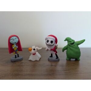 Nightmare Before Christmas Zero, Sally, Santa Jack, & Oogie Boogie Mini Figures